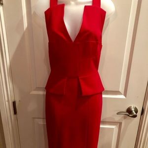 BCBGMaxAzria Red Midi Dress